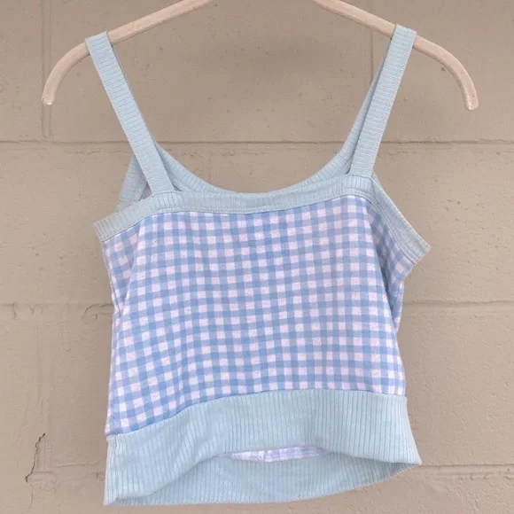 Blue Gingham Cinnamoroll Top - Picture 2 of 3